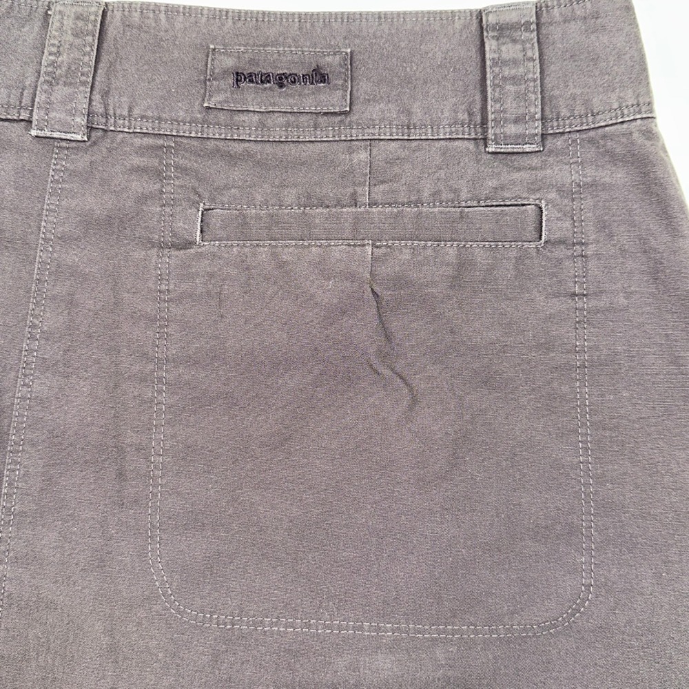 Patagonia Canvas Skirt Womens 10 Plum Organic‎ Cotton A-Line Utility - Picture 5 of 9